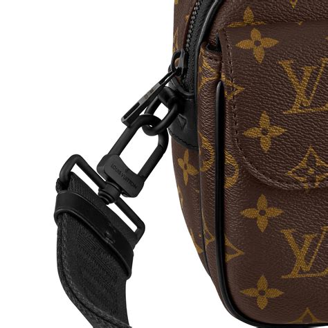 S Lock Messenger Monogram Macassar Canvas.